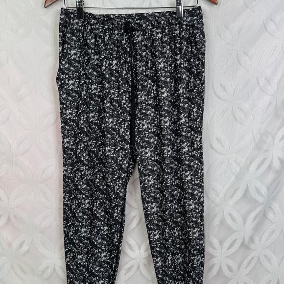 Lululemon Jet Crop Shimmy Shimmer Black White Pants Size 4 - Picture 10 of 12